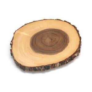 Acacia 10-12 Inch Tree Bark Server Tray